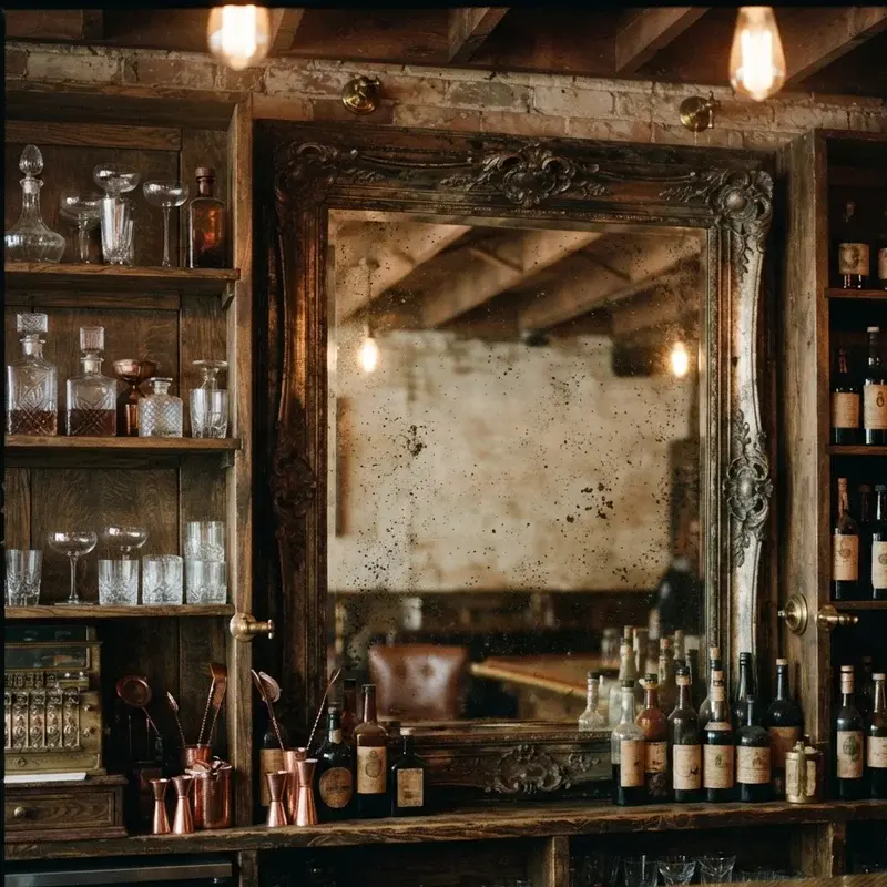 Back Bar Mirror Ideas
