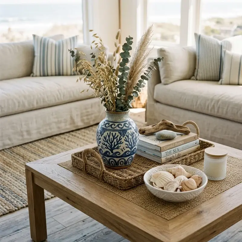 Coastal Coffee Table Decor Ideas