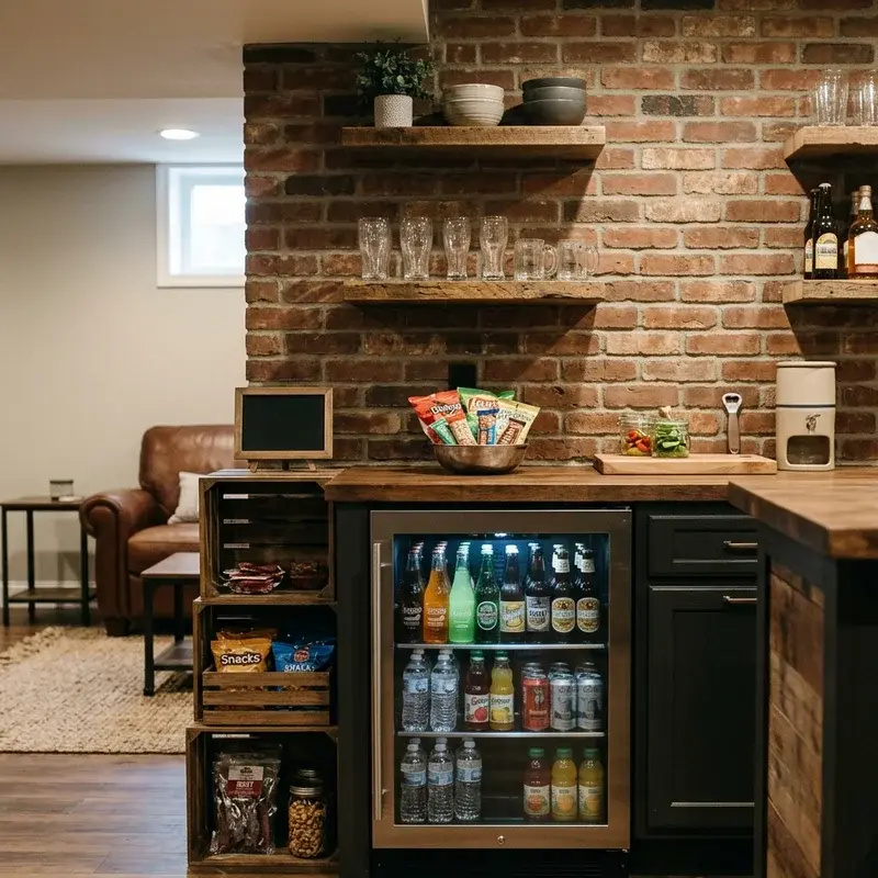 Basement Snack Bar Ideas
