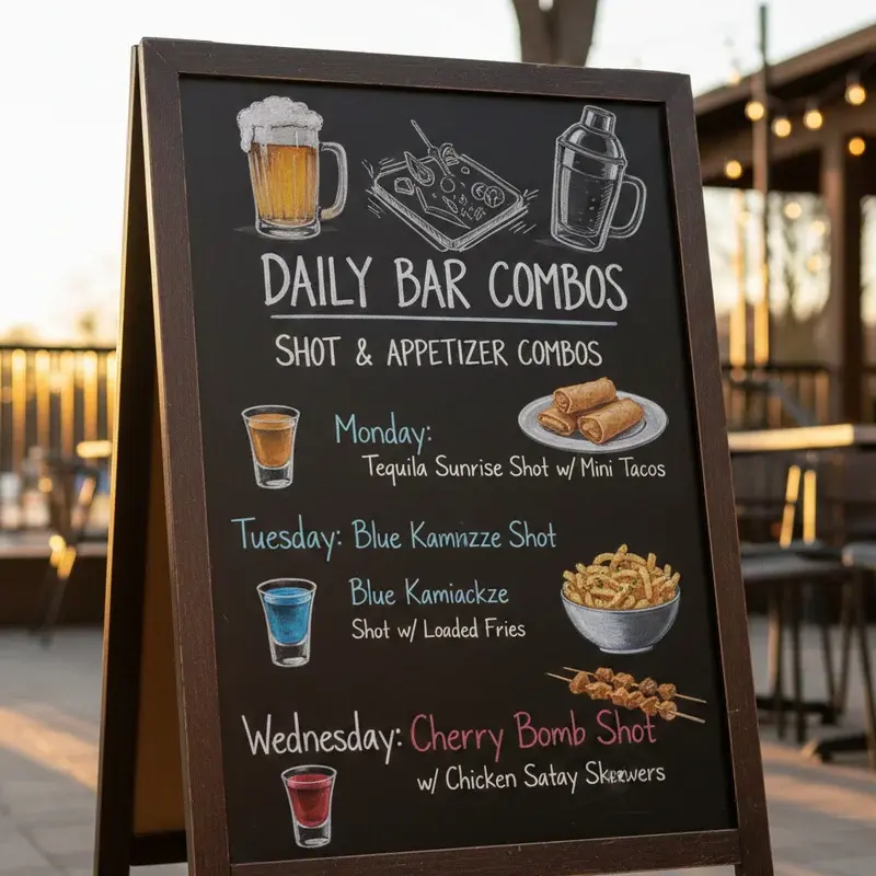 Daily Bar Specials Ideas