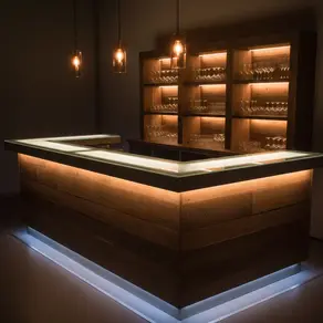Bar Counter Lighting Ideas