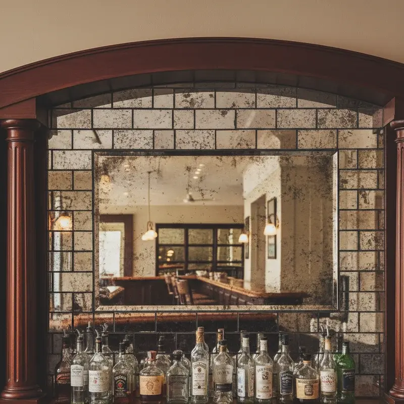 Back Bar Mirror Ideas