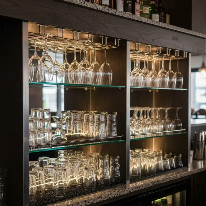 Under Bar Storage Ideas