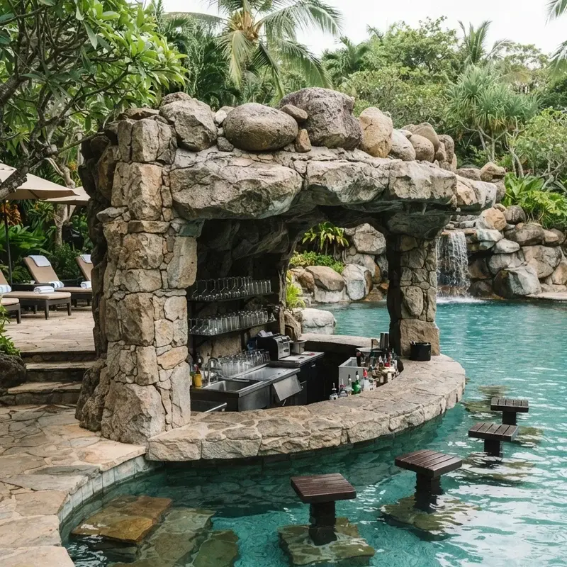 Swim Up Pool Bar Ideas