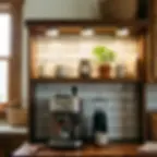 Home Coffee Bar Lighting Ideas