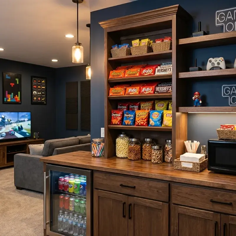 Game Room Snack Bar Ideas