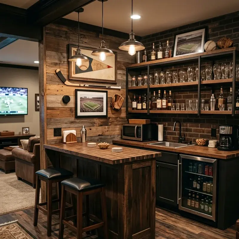 Basement Kitchenette Bar Ideas