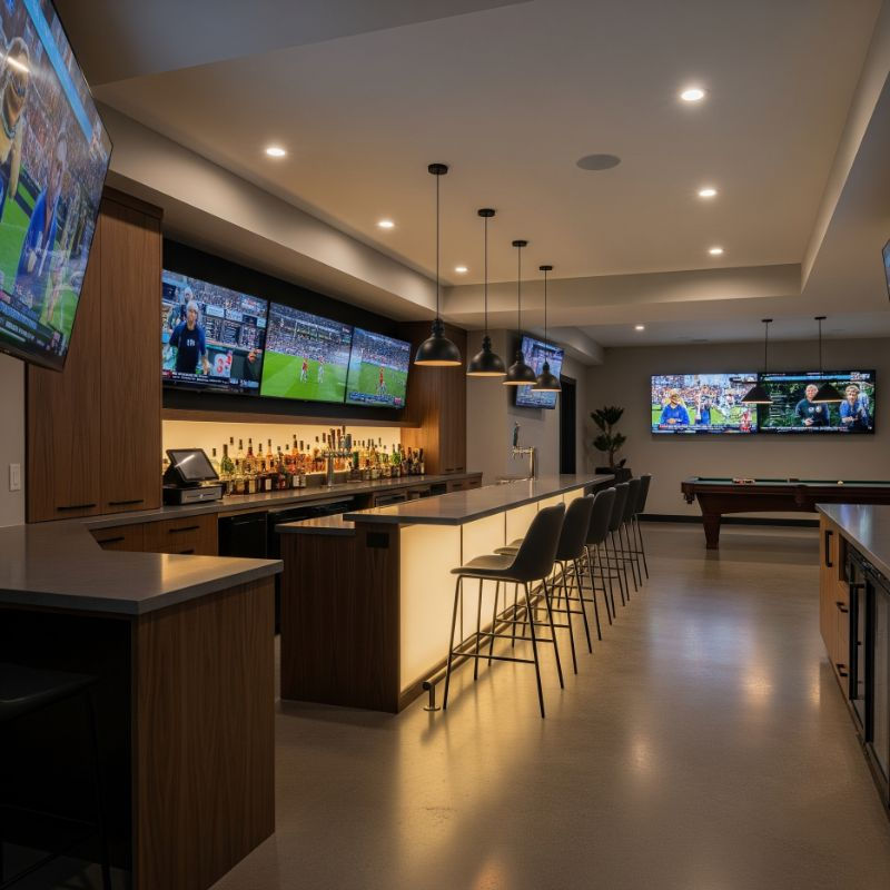 Modern Basement Bar Ideas