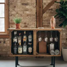 DIY Bar Cabinet Ideas