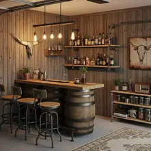 Rustic Garage Bar Ideas
