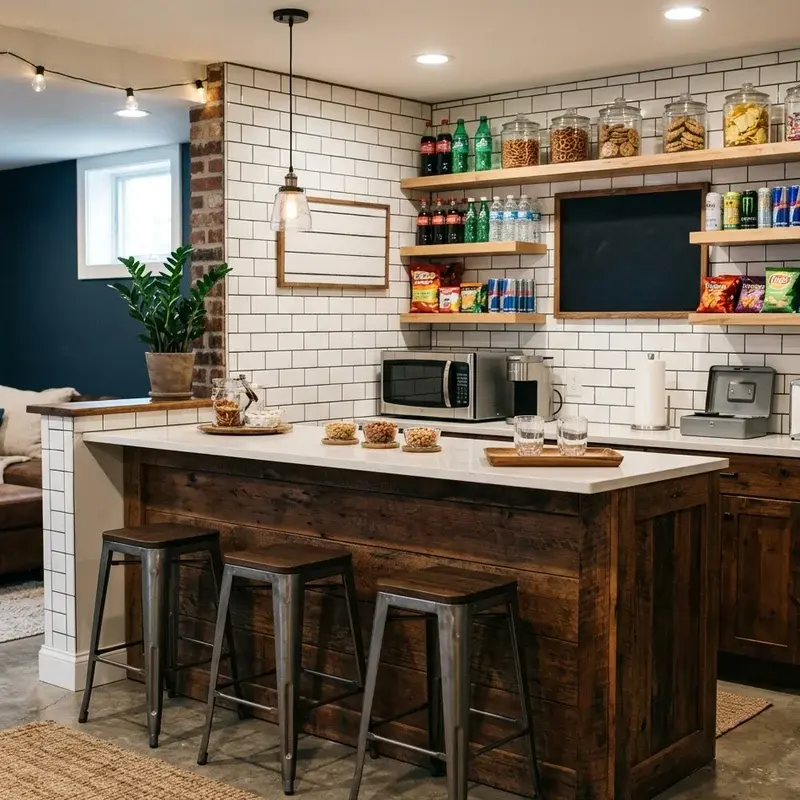 Basement Snack Bar Ideas