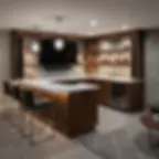 L Shaped Basement Bar Ideas