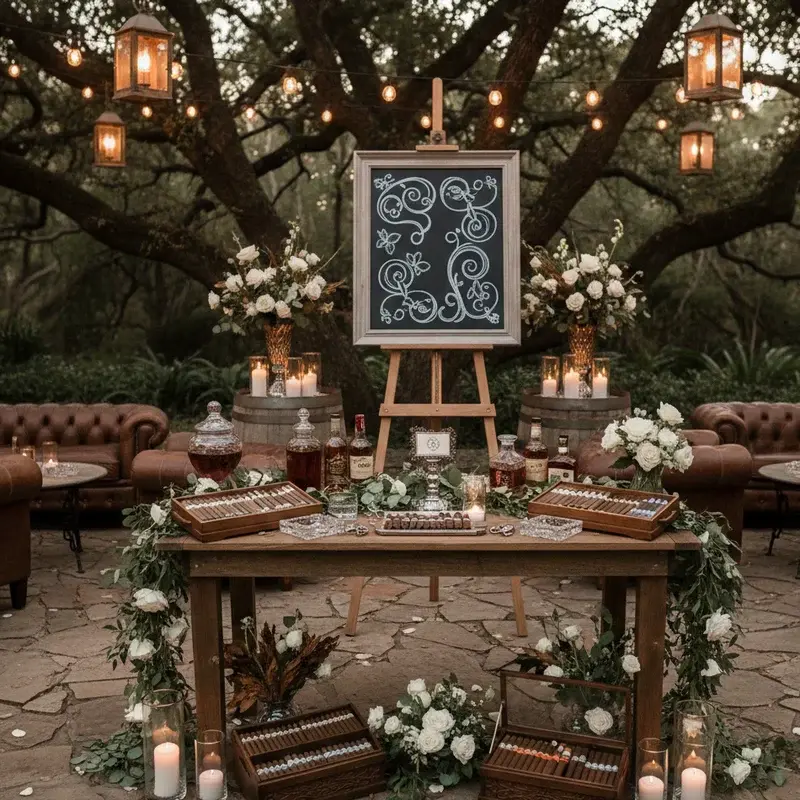 Cigar Bar Wedding Ideas