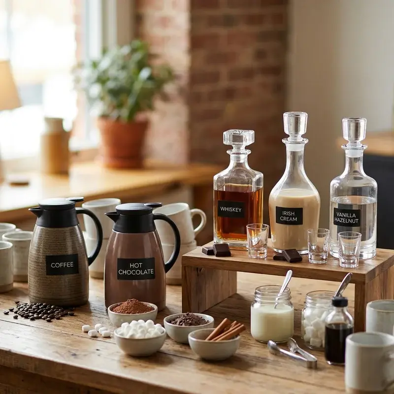 Coffee and Hot Chocolate Bar Ideas