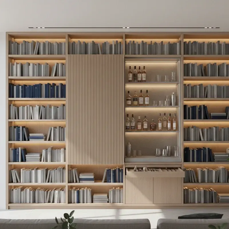 Bookshelf Bar Ideas