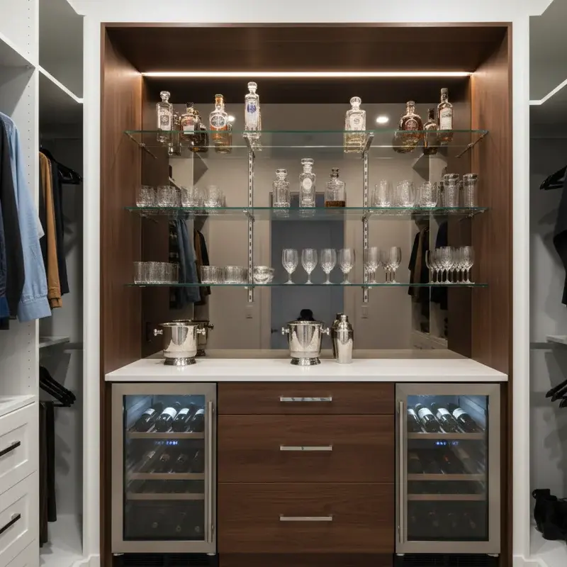 Closet Dry Bar Ideas