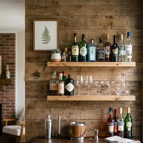 Home Bar Back Wall Ideas