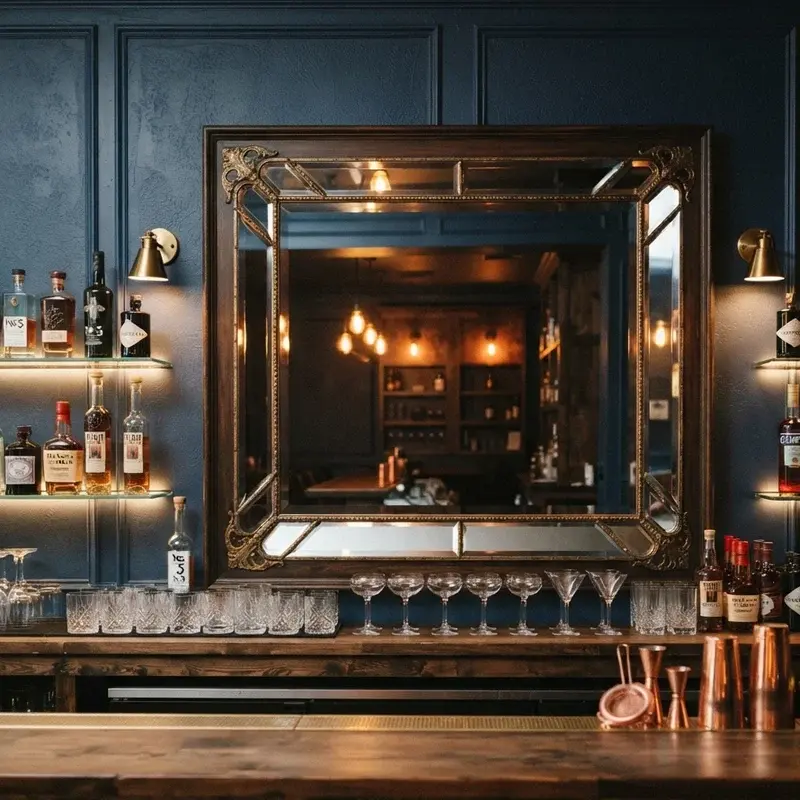 Back Bar Mirror Ideas