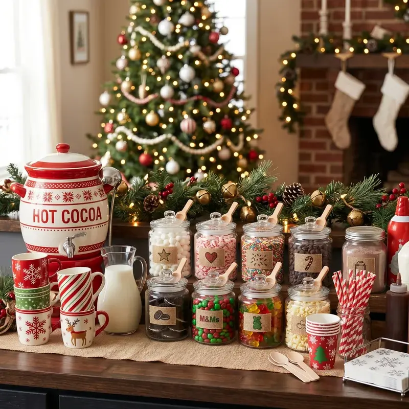 Christmas Cocoa Bar Ideas