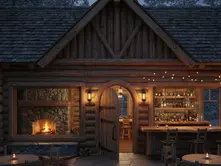 Log Cabin Bar Ideas