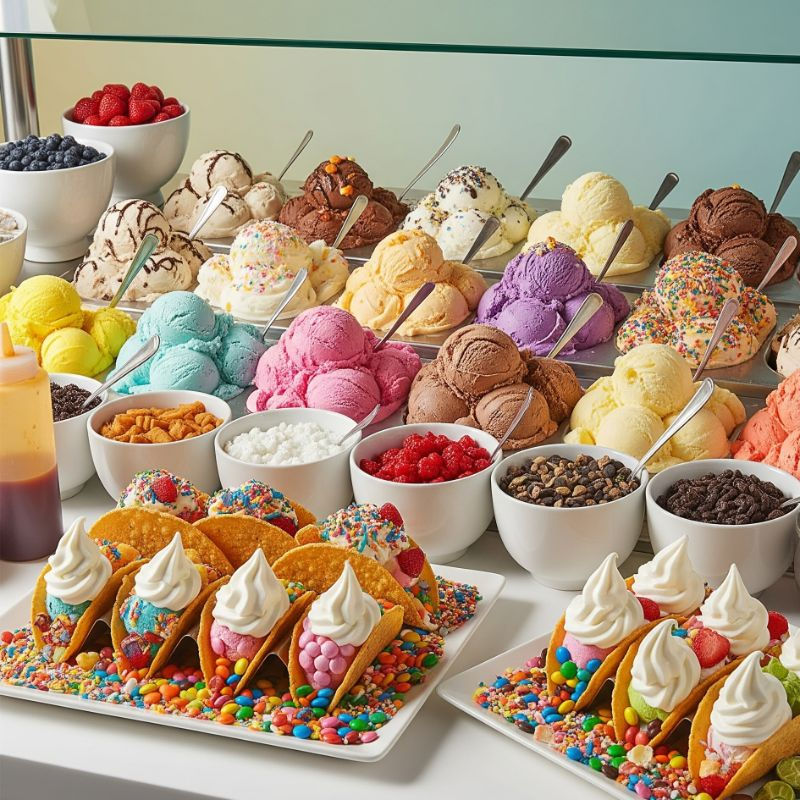 Buffet Ice Cream Bar Ideas