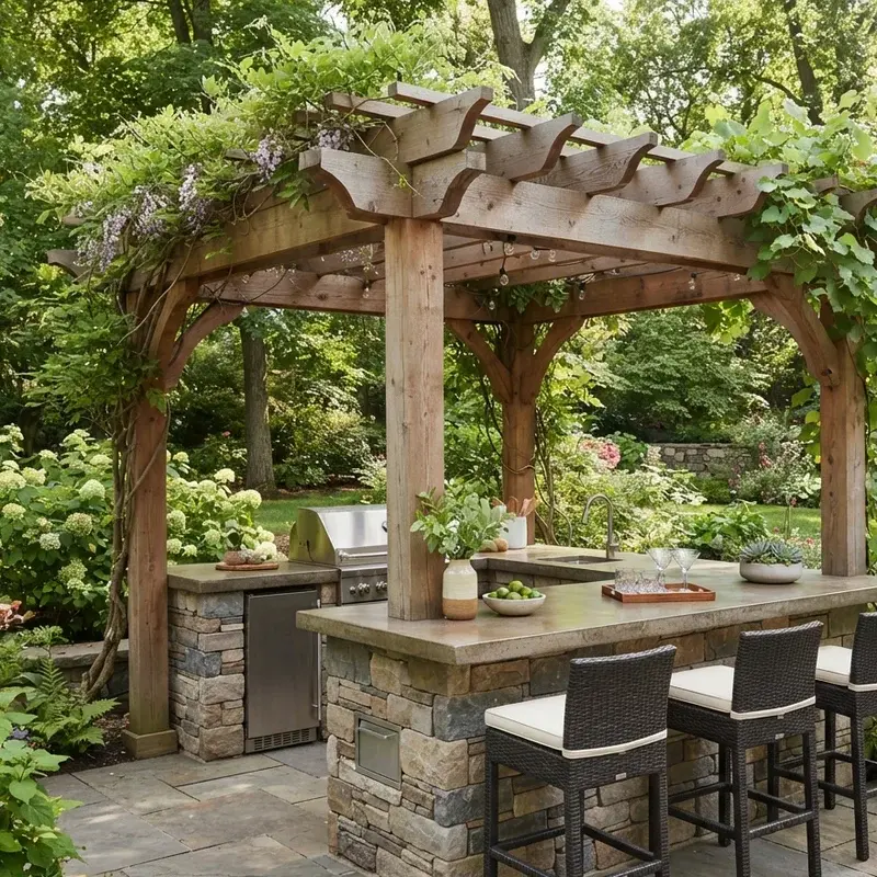 Outdoor Island Bar Ideas