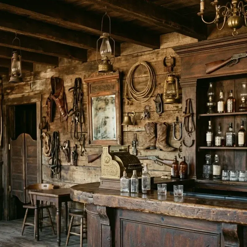 Rustic Western Saloon Bar Ideas