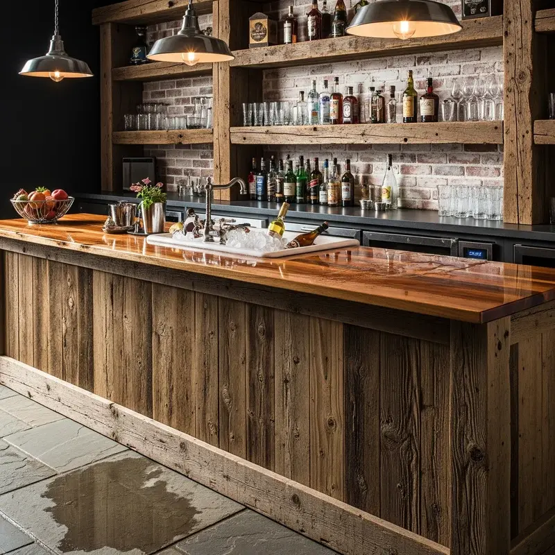 Rustic Wet Bar Ideas