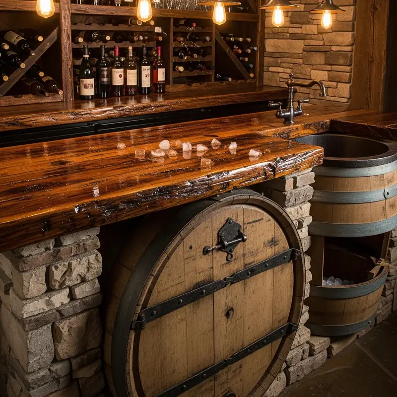 Rustic Wet Bar Ideas