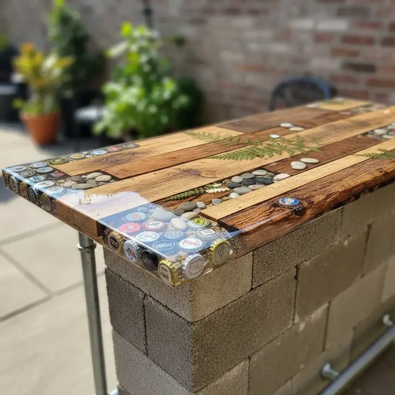 Homemade DIY Bar Top Ideas