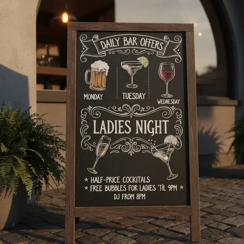 Daily Bar Specials Ideas