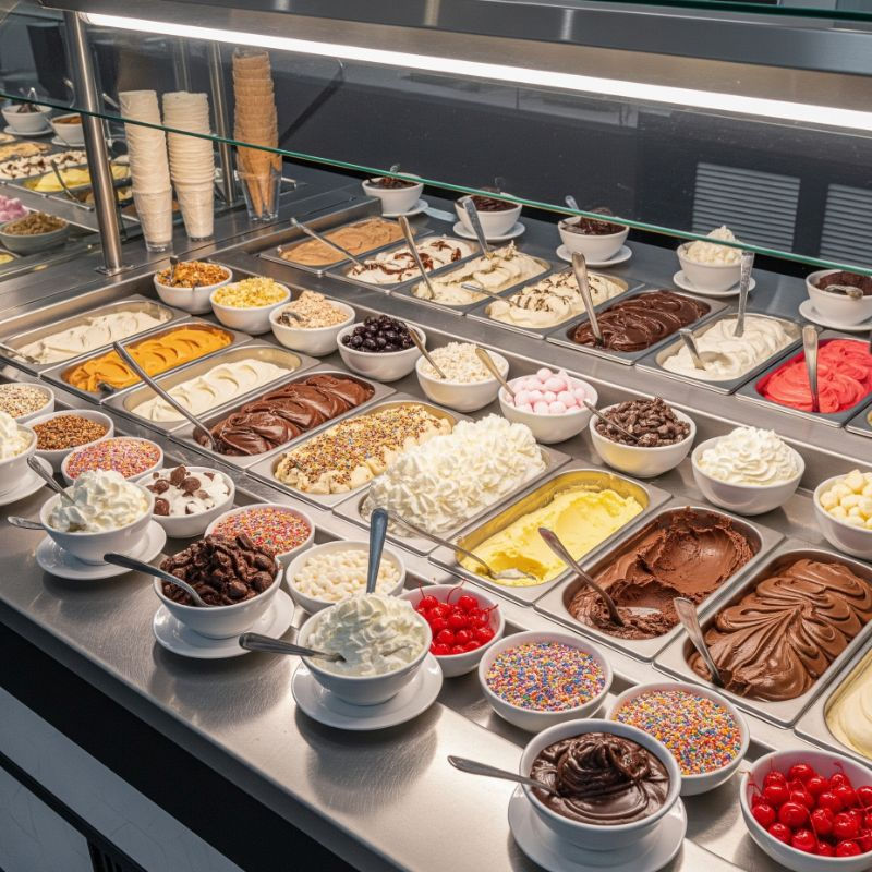 Buffet Ice Cream Bar Ideas