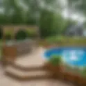 15 Above Ground Pool Deck Ideas with Bar Setup