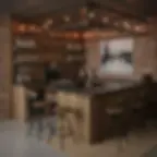 L Shaped Basement Bar Ideas
