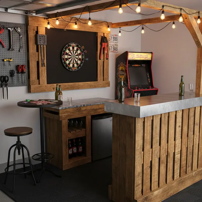 DIY Garage Bar Ideas