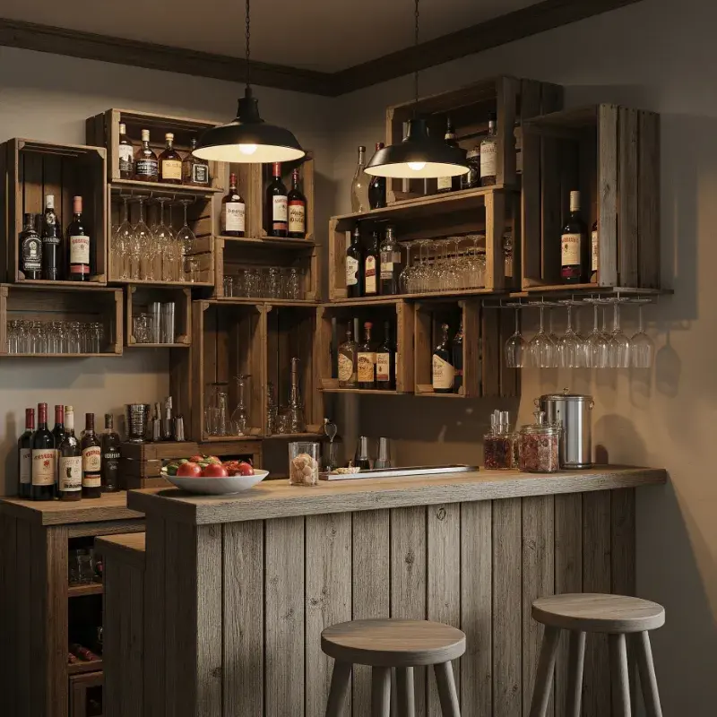 Small Rustic Bar Ideas