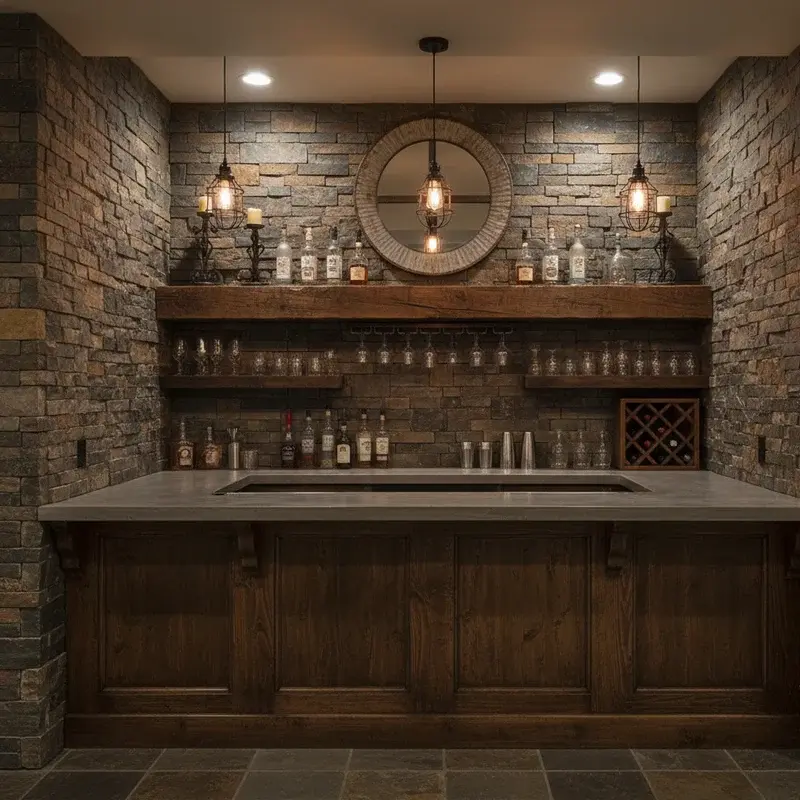 Basement Bar Wall Ideas