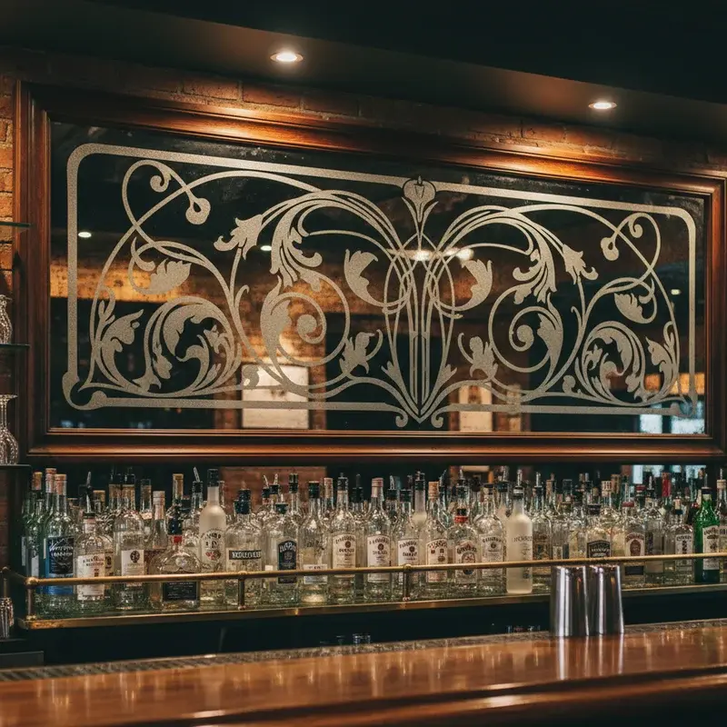 Back Bar Mirror Ideas