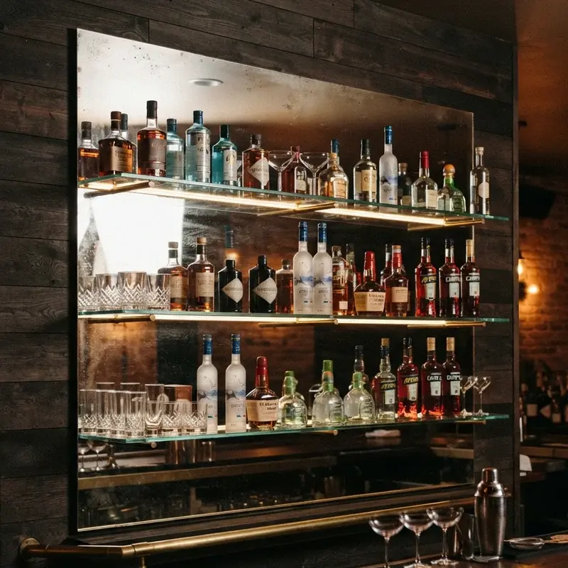 Back Bar Mirror Ideas