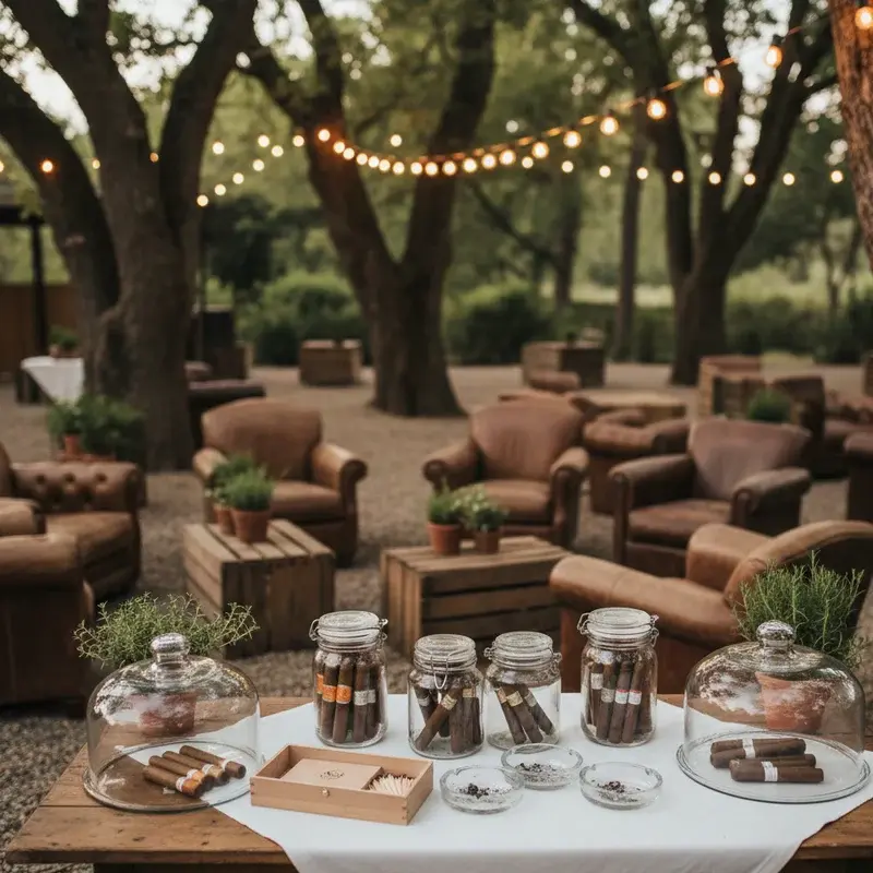 Cigar Bar Wedding Ideas