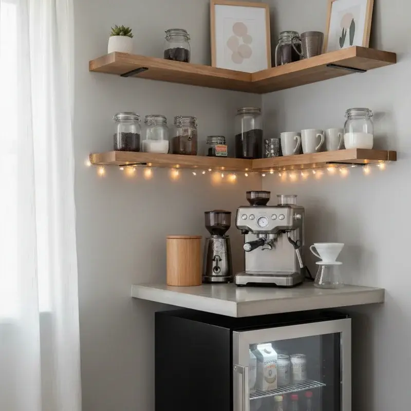 Coffee Bar With Mini Fridge Ideas