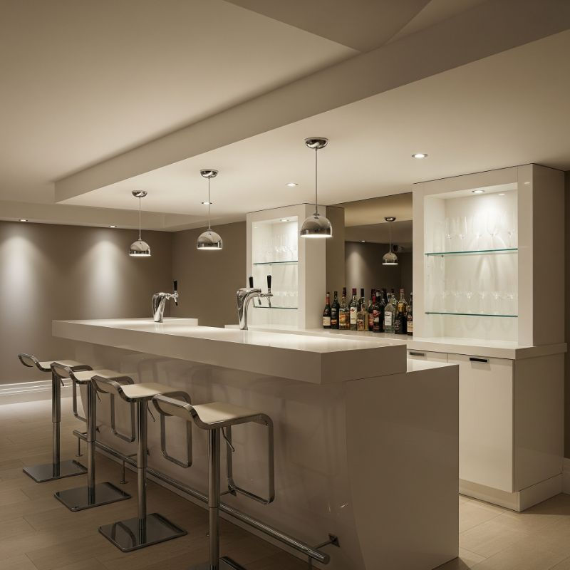 Modern Basement Bar Ideas