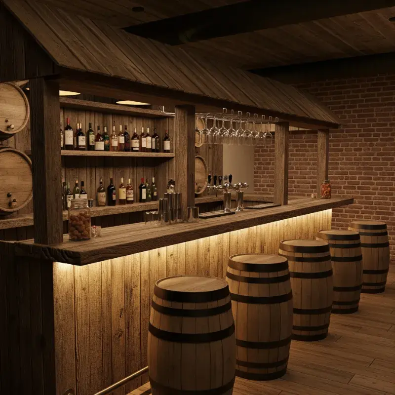 Small Rustic Bar Ideas