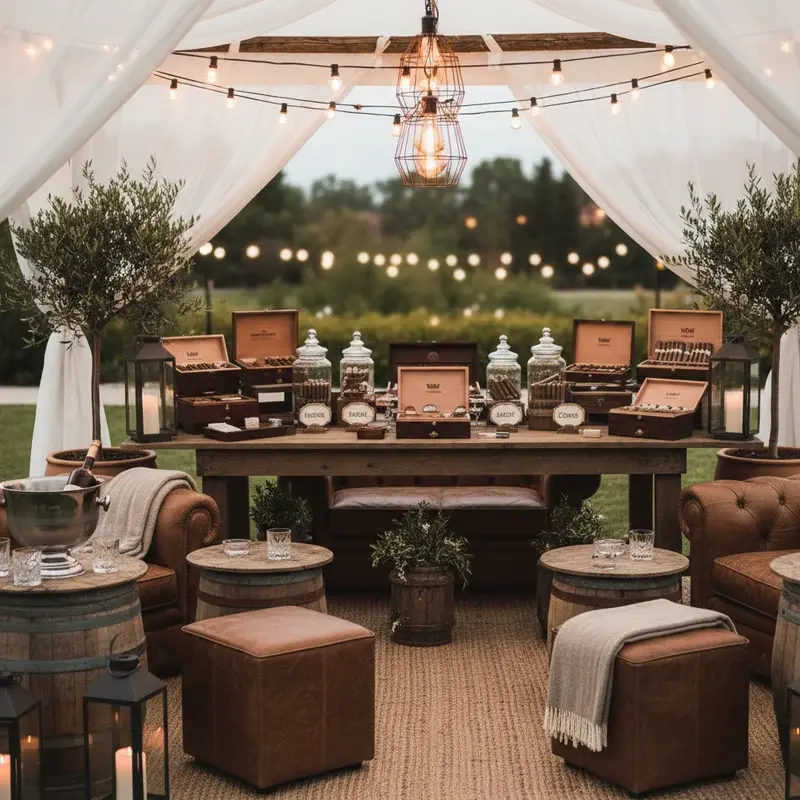 Wedding Cigar Bar Ideas