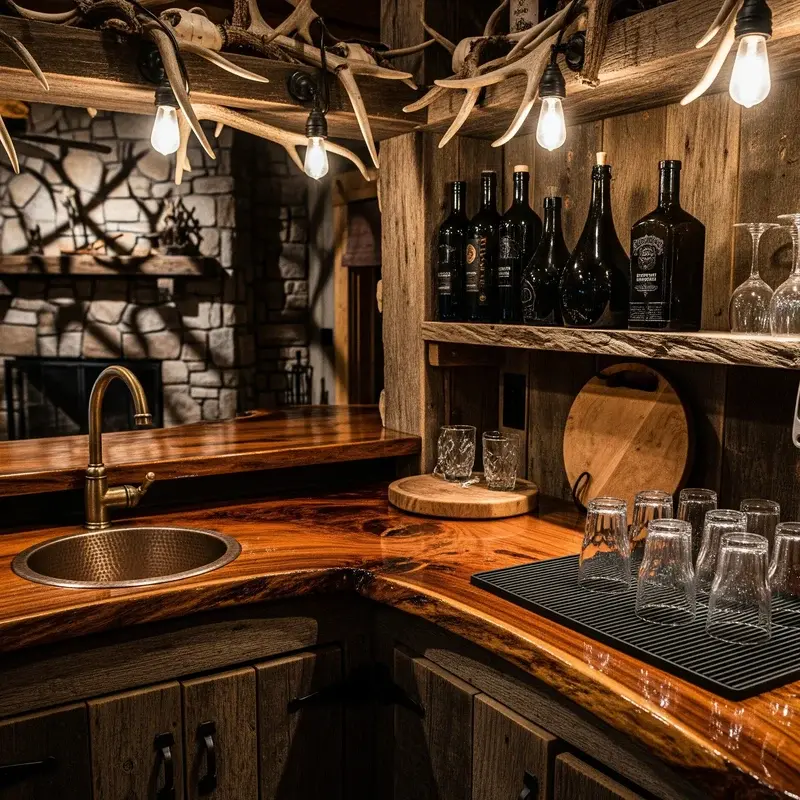 Rustic Wet Bar Ideas