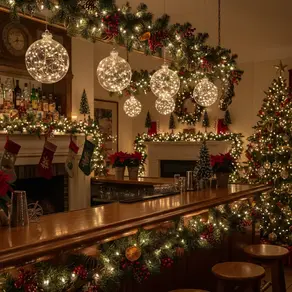 Christmas Bar Decorations Ideas