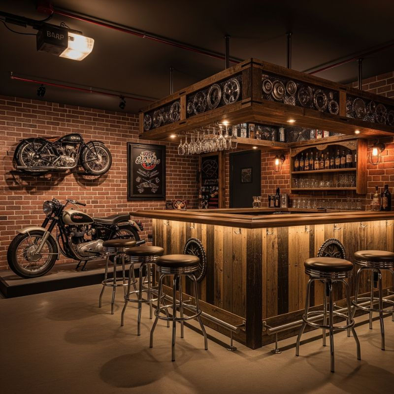 Man Cave Garage Bar Ideas