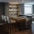L Shaped Basement Bar Ideas