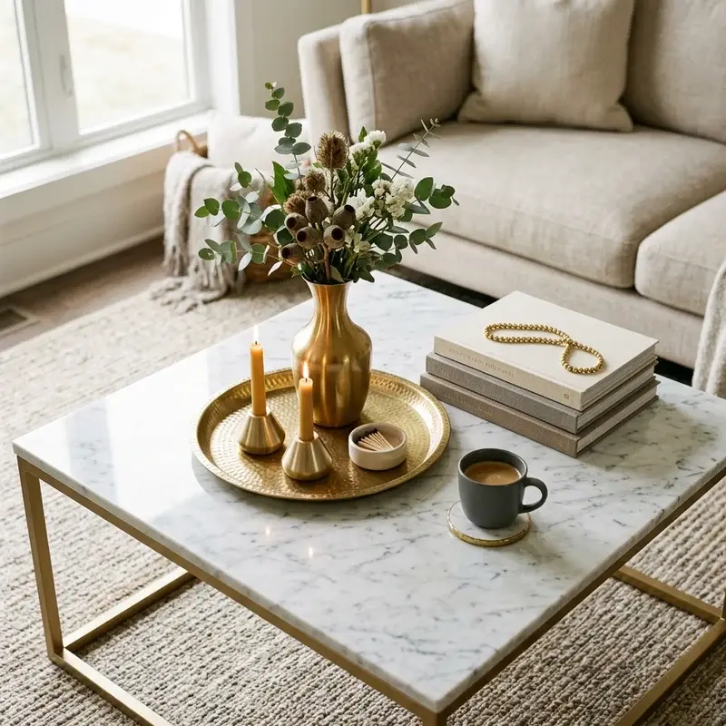 Marble Coffee Table Decor Ideas