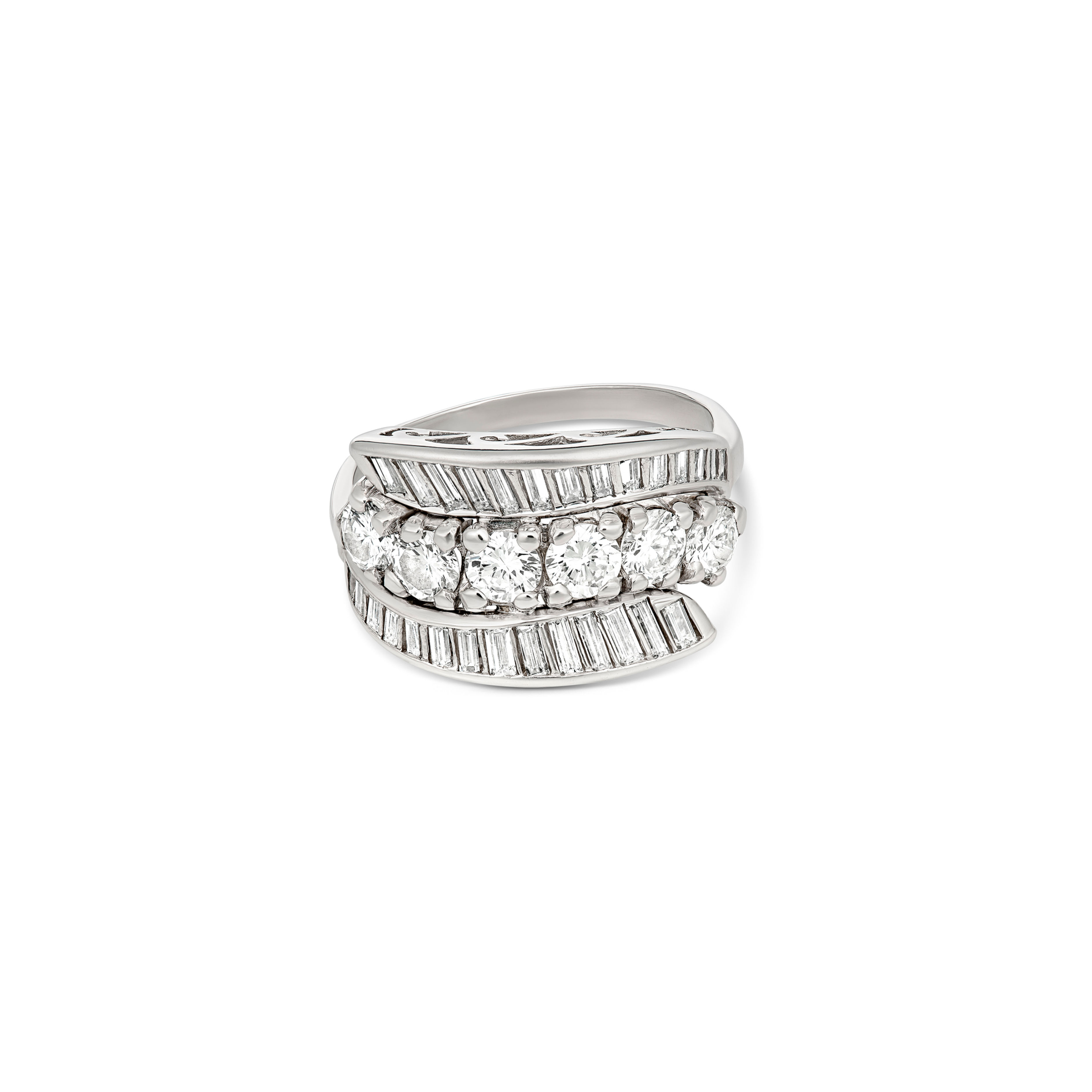Diamond & Baguette Diamond Ring